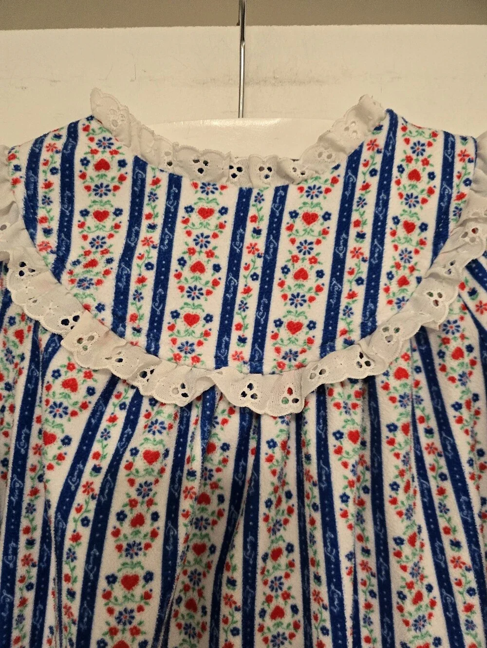 GIRLS LANZ Of Salzburg Fleece Full Length Nightgown
